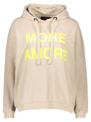 Miss goodlife Bluza "More Amore" w kolorze beżowym rozmiar: XS. Brązowe bluzy miss goodlife, xs, bez wzorów, z bawełny, bez ramiączek, z kapturem. Za 173.99 zł.