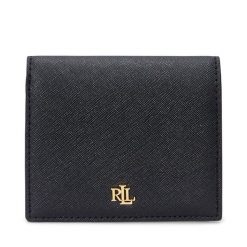Mały Portfel Damski LAUREN RALPH LAUREN. Czarne portfele Lauren Ralph Lauren, bez wzorów. Za 339.99 zł.