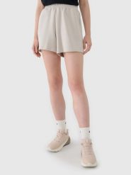 SPODENKI DAMSKIE 4F DRESOWE Z MODALEM TSHOF540 KRÓTKIE KOLOR WIELOKOLOROWY. Szorty sportowe 4f, bez wzorów, z dresówki, do biegania. Za 129.99 zł.