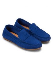 Marc O´Polo Skórzane mokasyny w kolorze granatowym rozmiar: 38. Niebieskie mokasyny bez wzorów. Za 189.29 zł.