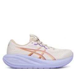 Buty do biegania Asics. Białe buty do biegania ASICS, bez wzorów, bez zapięcia, do biegania. Za 659.99 zł.