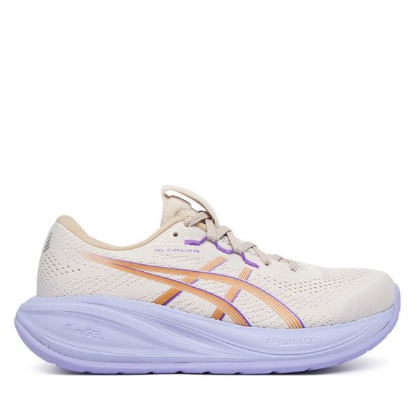 Buty do biegania Asics. Białe buty do biegania ASICS, bez wzorów, bez zapięcia, do biegania. Za 659.99 zł.