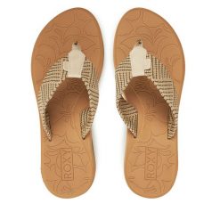 Japonki Roxy. Brązowe japonki Roxy, bez wzorów. Za 139.99 zł.