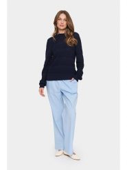 SAINT TROPEZ Sweter w kolorze granatowym rozmiar: M. Niebieskie swetry Saint Tropez, m, bez wzorów, bez ramiączek. Za 149.73 zł.