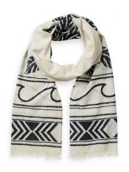 Scotch & Soda Szal w kolorze kremowo-czarnym rozmiar: onesize. Brązowe szaliki i kominy Scotch & Soda, bez wzorów, z materiału. Za 149.66 zł.