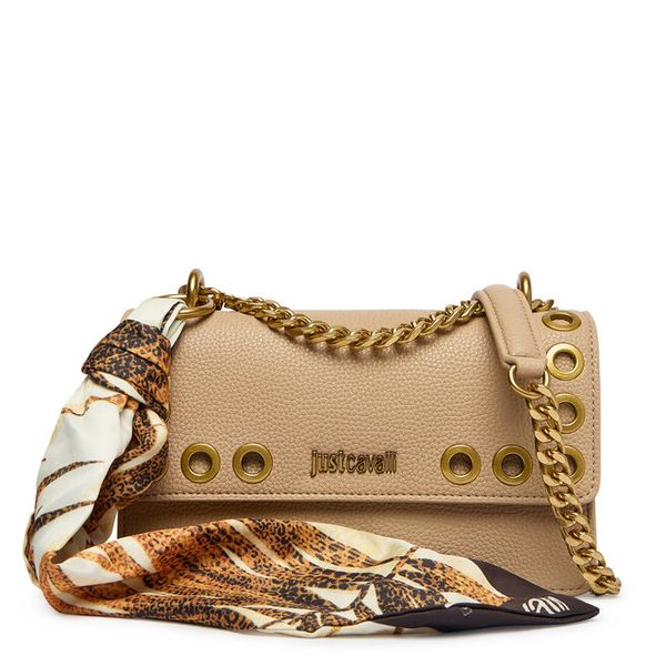 Torebka Just Cavalli. Brązowe torebki klasyczne Just Cavalli, bez wzorów, klasyczne, bez dodatków. Za 428.99 zł.