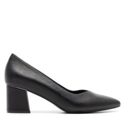 Czółenka Lasocki. Czarne czółenka Lasocki, bez wzorów, bez obcasa, bez zapięcia. Za 229.99 zł.