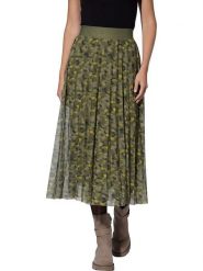 Heine Spódnica w kolorze khaki rozmiar: 40. Brązowe spódnice Heine, bez wzorów, midi. Za 109.52 zł.