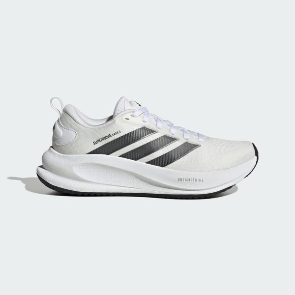 Buty SUPERNOVA EASE 2 J. Białe buty do biegania adidas, bez wzorów, z gumy, bez zapięcia, do biegania. Za 369.00 zł.