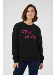 Kaffe Bluza w kolorze czarnym rozmiar: S. Czarne bluzy Kaffe, s, bez wzorów, bez kaptura. Za 104.99 zł.