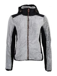 Peak Mountain Kurtka polarowa "Amarant" w kolorze szarym rozmiar: L. Szare kurtki Peak Mountain, l, bez wzorów, z polaru, bez kaptura. Za 207.45 zł.