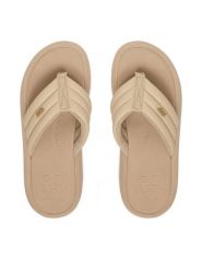 Roxy Japonki CEOWB-3CK003 Beżowy. Brązowe japonki Roxy, bez wzorów, ze skóry. Za 129.99 zł.