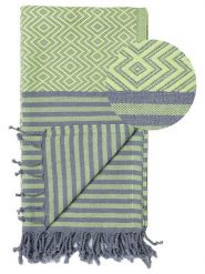 Samimi Chusta hammam "Sahara" w kolorze zielono-szarym - 180 x 100 cm rozmiar: onesize. Zielone chusty Samimi, bez wzorów, z bawełny. Za 69.99 zł.