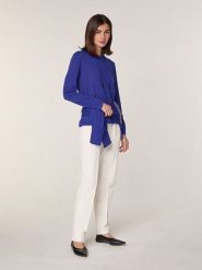 Rodier Wełniany sweter w kolorze niebieskim rozmiar: S. Niebieskie swetry Rodier, s, bez wzorów, z wełny, bez ramiączek. Za 260.99 zł.