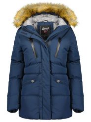 Geographical Norway Kurtka zimowa "Crown" w kolorze granatowym rozmiar: S. Niebieskie kurtki Geographical Norway, na zimę, s, bez wzorów, z puchu, bez kaptura. Za 375.96 zł.