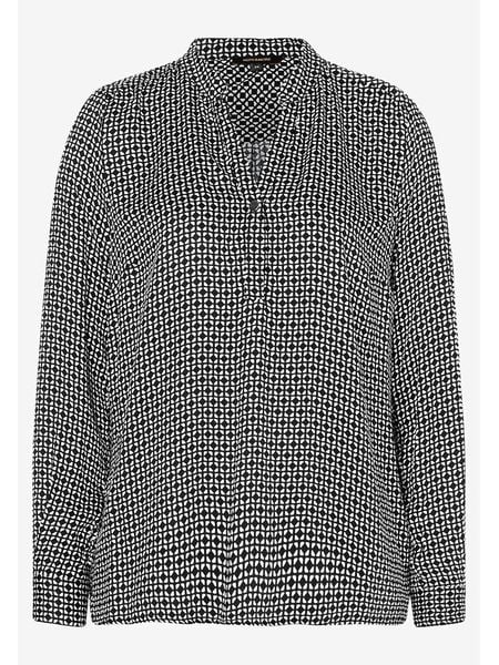 More & More Bluzka w kolorze czarno-kremowym rozmiar: 34. Białe bluzki More & More, s, bez wzorów, z wiskozy, klasyczne, bez kołnierzyka, bez ramiączek. Za 86.99 zł.