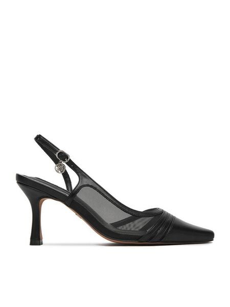 Nine West Szpilki CEO-CR422-D3005C Czarny. Czarne szpilki Nine West, bez wzorów, z materiału, bez obcasa, na szpilce, bez zapięcia. Za 113.99 zł.
