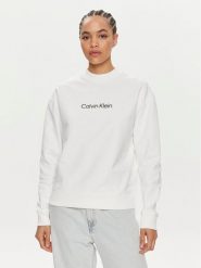 Calvin Klein Bluza Hero Logo K20K205450 Biały Regular Fit. Białe bluzy Calvin Klein, xs, bez wzorów, z bawełny, bez kaptura. Za 269.99 zł.