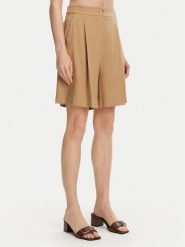 Marella Bermudy Sagitta 2513141015 Beżowy Relaxed Fit. Brązowe szorty Marella, bez wzorów, z materiału. Za 729.99 zł.