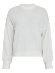 MOSS COPENHAGEN Sweter "Annamaja" w kolorze białym rozmiar: S/M. Białe swetry Moss Copenhagen, m, bez wzorów, bez ramiączek. Za 173.99 zł.