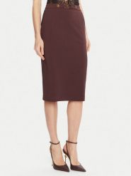 Elisabetta Franchi Spódnica ołówkowa GO-137-56E2-V320 Bordowy Regular Fit. Czerwone spódnice Elisabetta Franchi, bez wzorów, z syntetyku, ołówkowe. Za 1,360.58 zł.