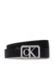 Calvin Klein Jeans Pasek Damski Mono Plaque Rev Lthr Belt 25Mm K60K611487 Czarny. Czarne paski Calvin Klein Jeans, bez wzorów, z jeansu. Za 179.99 zł.
