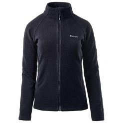Bluza Polarowa Damska Logo Henis. Czarne bluzy bez kaptura Hi-tec, na zimę, xl, bez wzorów, z polaru, bez kaptura, trekkingowe. Za 113.99 zł.