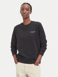 Tommy Jeans Bluza Classic Logo DW0DW23288 Czarny Regular Fit. Czarne bluzy bez kaptura Tommy Jeans, s, bez wzorów, z bawełny, bez kaptura. Za 296.99 zł.