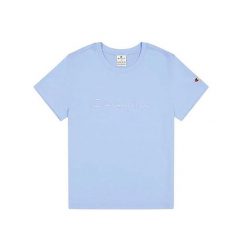 Koszulka damska Champion SS Tee 117650. Fioletowe t-shirty sportowe Champion, bez wzorów, bez ramiączek. Za 85.00 zł.