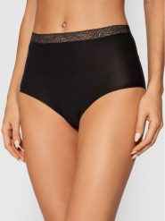 Chantelle Figi klasyczne z wysokim stanem Soft Stretch C11G70 Czarny. Czarne figi Chantelle, bez wzorów, z syntetyku, z podwyższonym stanem. Za 49.99 zł.