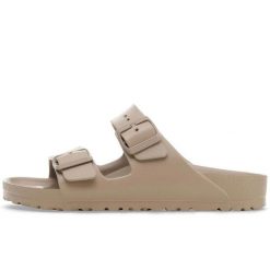 Kapcie Birkenstock Arizona Eva Damskie. Szare kapcie Birkenstock, bez wzorów, z materiału. Za 457.00 zł.
