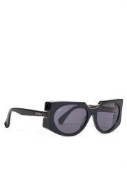 Max Mara Okulary przeciwsłoneczne MM0123 01A Czarny. Czarne okulary przeciwsłoneczne Max Mara, bez wzorów, z tworzywa sztucznego, plastikowe. Za 869.99 zł.