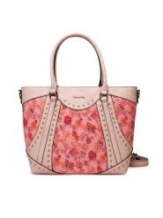 Laura Vita Torebka Amber 02 Różowy. Czerwone shopper bag LAURA VITA, bez wzorów, ze skóry, bez dodatków. Za 219.99 zł.