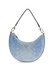 Guess Torebka Tasmin Mini HWEG99 31720 Niebieski. Niebieskie torebki klasyczne Guess, z aplikacjami, z materiału, bez dodatków. Za 471.99 zł.