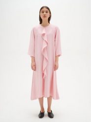 InWear Sukienka letnia Dorcas 30108140 Różowy Loose Fit. Czerwone sukienki InWear, bez wzorów, z wiskozy, bez kołnierzyka, bez ramiączek. Za 349.99 zł.