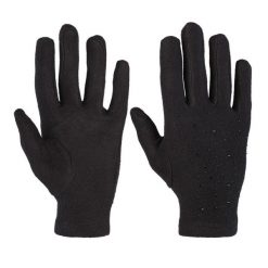 Czarne Rękawiczki Glamour Damskie Moraj. Czarne rękawiczki Moraj, bez wzorów, z materiału, glamour. Za 31.99 zł.
