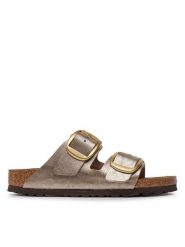 Birkenstock Klapki Arizona 1020882 Brązowy. Brązowe klapki Birkenstock, bez wzorów, ze skóry, bez obcasa, bez zapięcia. Za 539.99 zł.