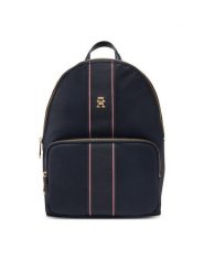 Tommy Hilfiger Plecak Poppy Backpack Corp AW0AW17162 Granatowy. Niebieskie plecaki Tommy Hilfiger, bez wzorów, z materiału, bez dodatków. Za 309.99 zł.