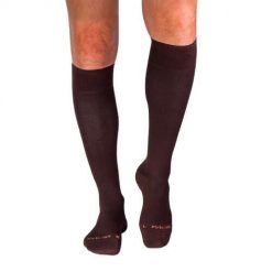 Długie skarpety uciskowe 3/4 z bawełny merceryzowanej brązowe. Brązowe skarpetki OEM, bez wzorów, z bawełny. Za 87.79 zł.