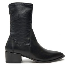 Botki Vagabond Shoemakers. Czarne botki Vagabond Shoemakers, bez wzorów, bez obcasa, na słupku, bez zapięcia. Za 579.99 zł.