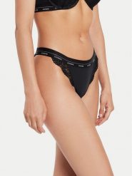 Guess Figi brazylijskie O4YE00 PZ01C Czarny. Czarne figi Guess, z aplikacjami, z syntetyku. Za 99.99 zł.