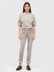 MAC Dżinsy "Rich" - Slim fit - w kolorze beżowym rozmiar: 40/L28. Brązowe jeansy MAC, l, z aplikacjami, ze skóry, klasyczne. Za 158.84 zł.