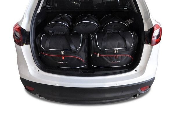 Torby Do Bagażnika Mazda Cx-5 2011-2017 5Szt Kjust. Czarne torby podróżne KJUST, bez wzorów, z kauczuku. Za 1,508.00 zł.