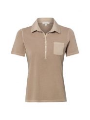 Marc O'Polo koszulka polo Kobiety Bawełna brązowy, XS. Brązowe t-shirty sportowe Marc O'Polo, xs, bez wzorów, z bawełny, bez ramiączek. Za 179.95 zł.