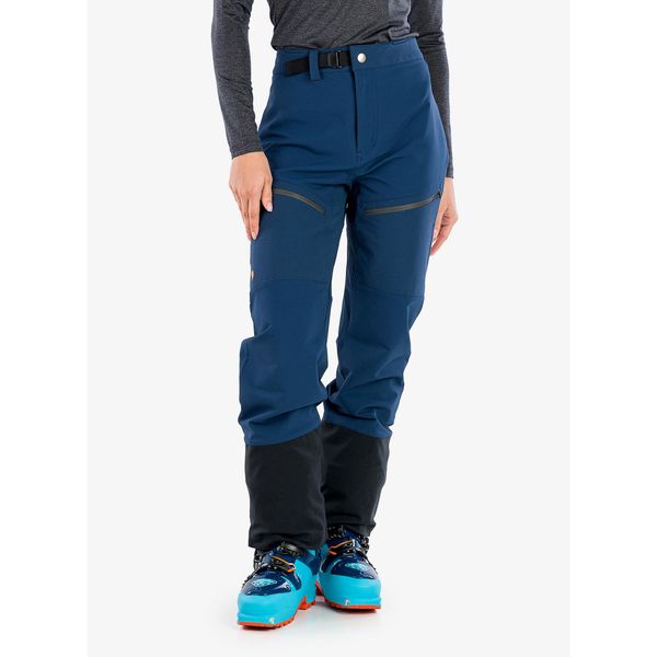 Spodnie skiturowe damskie Fjallraven Bergtagen Touring Trousers. Niebieskie spodnie narciarskie Fjällräven, bez wzorów, narciarskie. Za 991.99 zł.