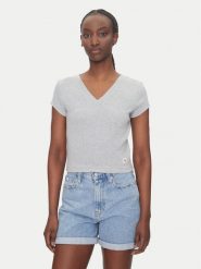 Calvin Klein Jeans T-Shirt LV047C910G Szary Regular Fit. Szare t-shirty Calvin Klein Jeans, xs, bez wzorów, z bawełny, bez kołnierzyka, bez ramiączek. Za 179.99 zł.