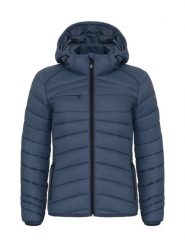 Clique Idaho Women lekka, ciepła kurtka z przetworzonego poliamidu – Fog Blue. Niebieskie kurtki CLIQUE, xl, bez wzorów, z materiału. Za 313.61 zł.