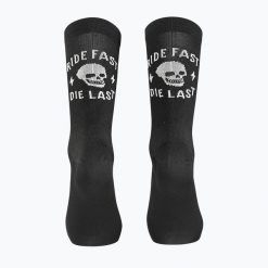 Skarpety rowerowe NORTHWAVE Ride Fast Die Last Sock czarny. Czarne skarpetki Northwave, bez wzorów. Za 65.00 zł.