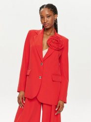 Maryley Marynarka 24EB202/43FI Czerwony Regular Fit. Czerwone marynarki i żakiety Maryley, s, bez wzorów, z syntetyku, bez ramiączek. Za 359.99 zł.