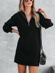 LA Angels Sukienka w kolorze czarnym rozmiar: XL. Czarne sukienki LA Angels, na co dzień, xl, bez wzorów, bez kołnierzyka, bez ramiączek, mini, proste. Za 152.99 zł.